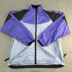 Vintage Nike Jacket Women's Large Purple Lightweight Windbreaker Vented